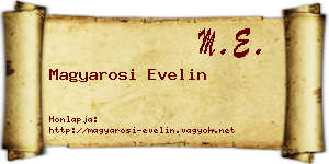 Magyarosi Evelin névjegykártya